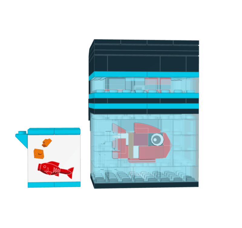 LEGO 5009823 - Aquariumfilter en visvoer