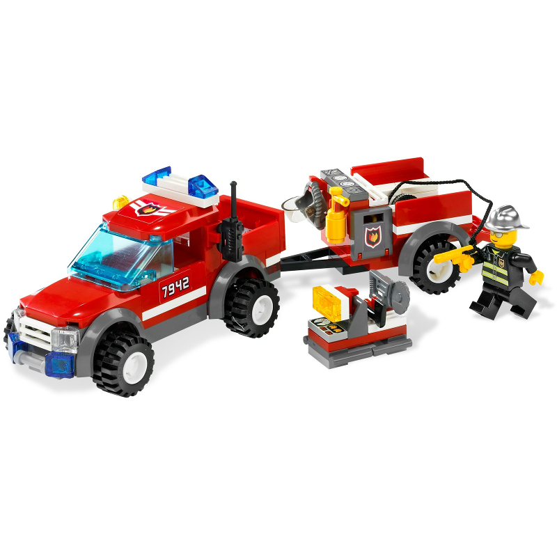 LEGO 7942 - Brandweer Pick-up Truck