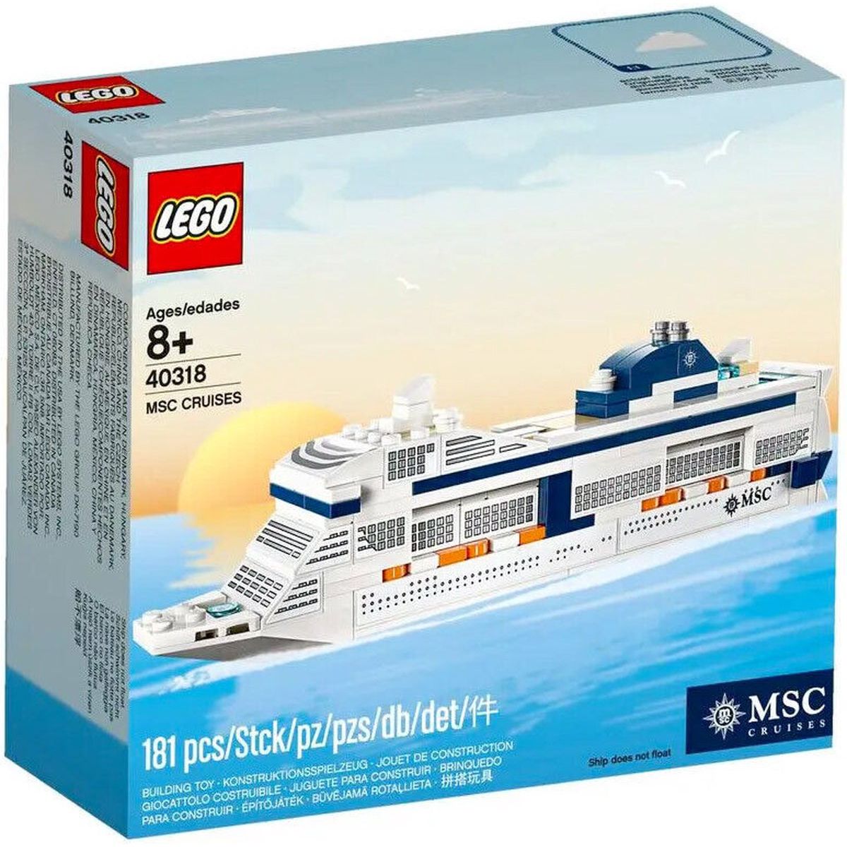 LEGO 40318 - MSC Cruiseschip