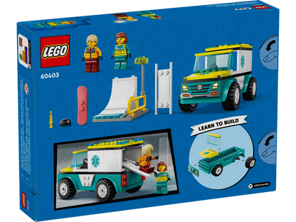 LEGO 60403 - Ambulance en Snowboarder