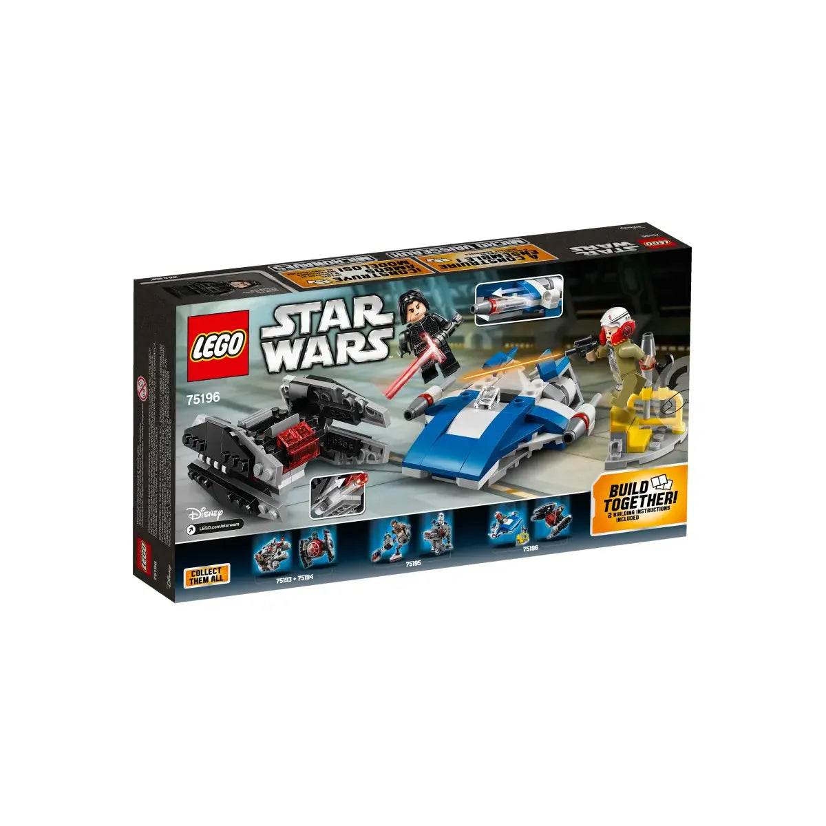 LEGO 75196 - A-wing vs. TIE Silencer Microfighters
