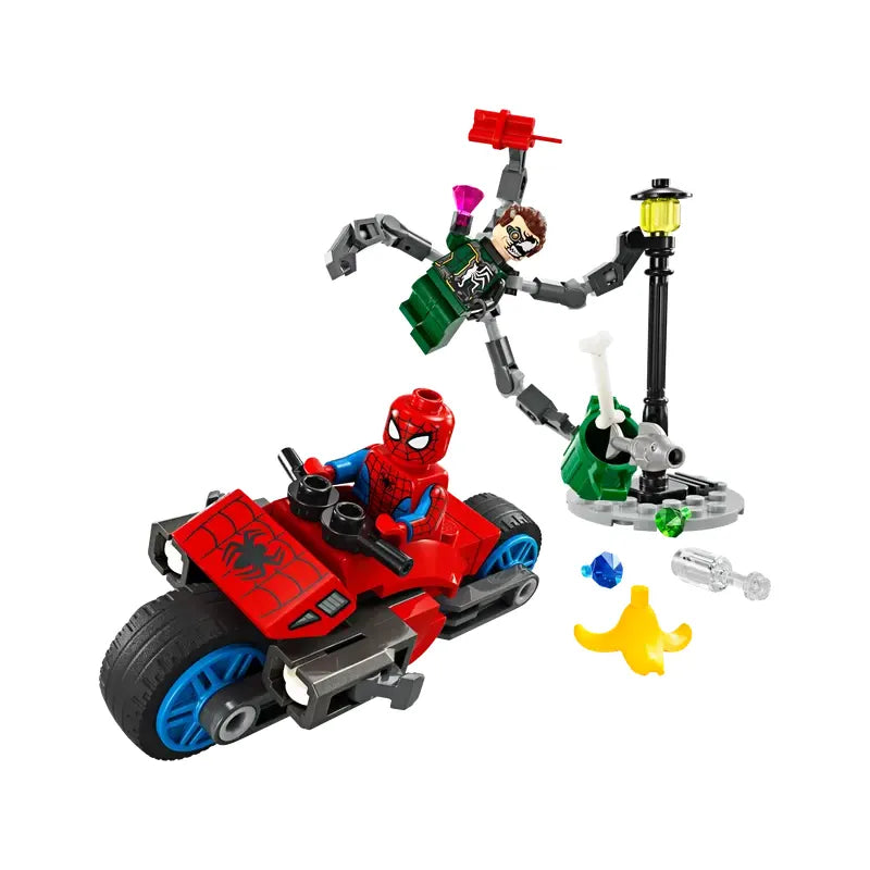 LEGO 76275 - Motorachtervolging: Spider-Man vs. Doc Ock